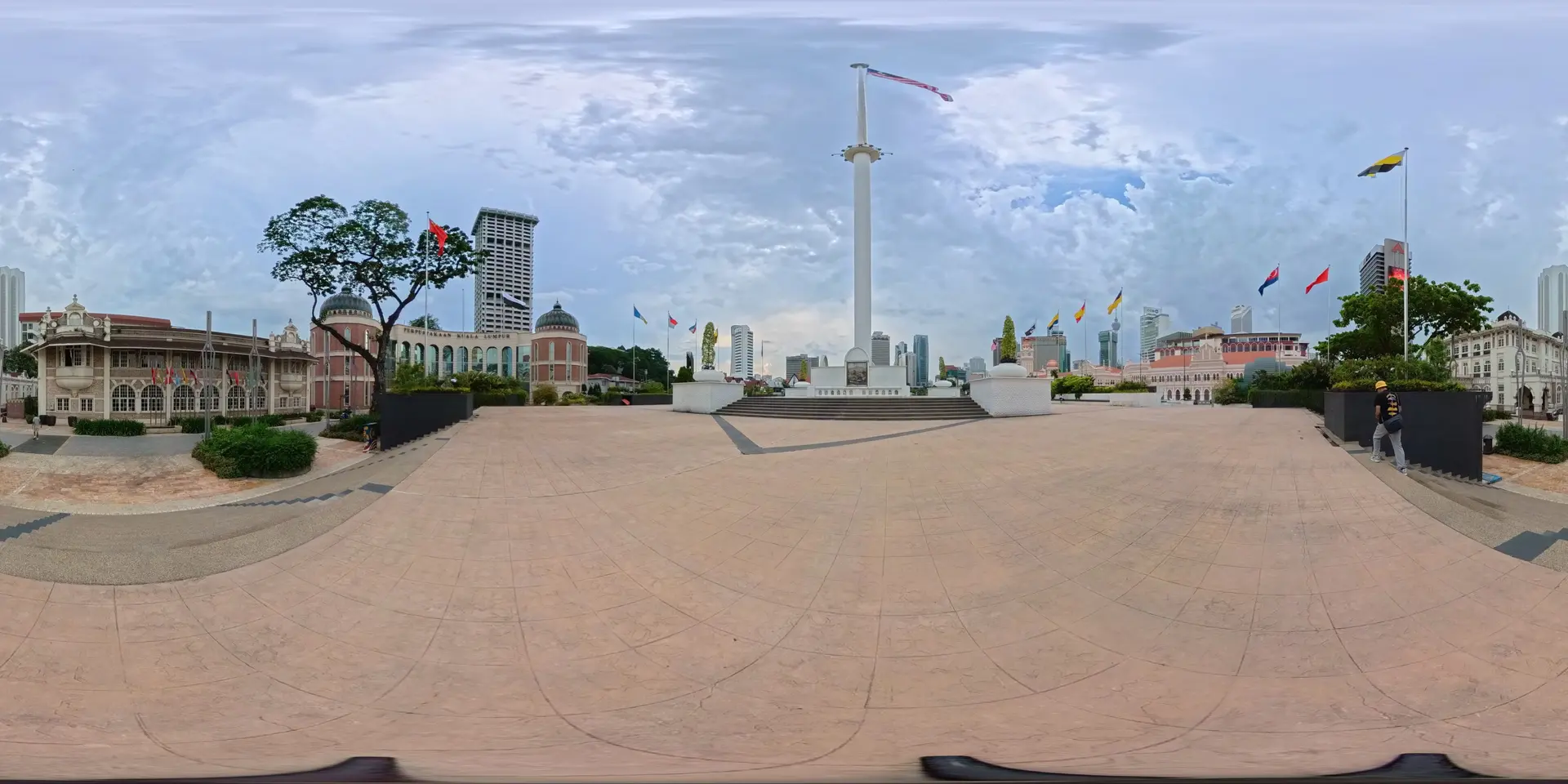 Flagpole area
