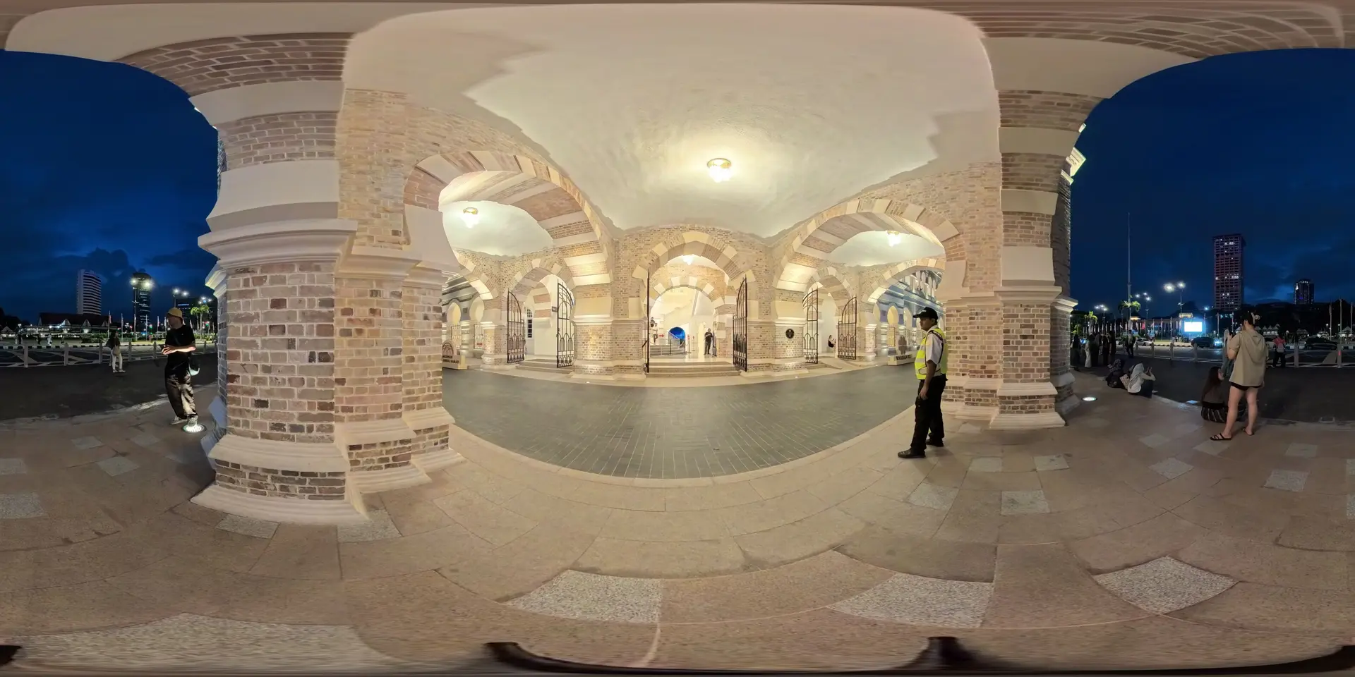 Entrance of BSAS at night