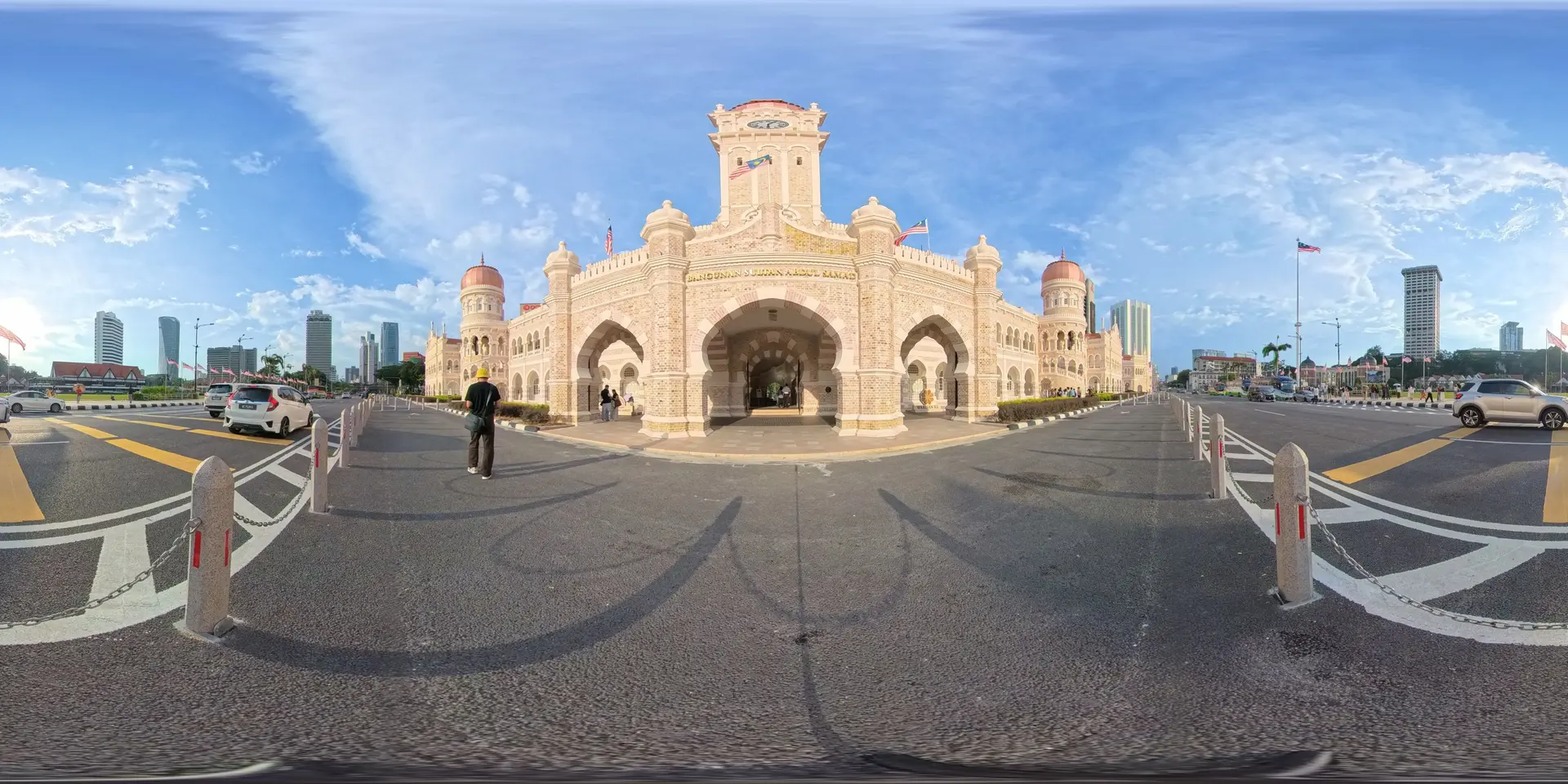 Infront of BSAS in the afternoon