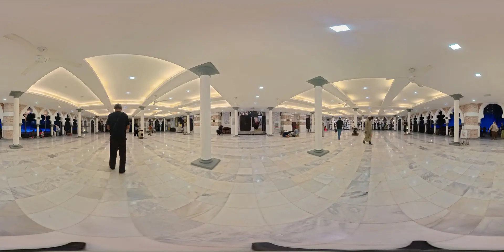 Outside prayer hall