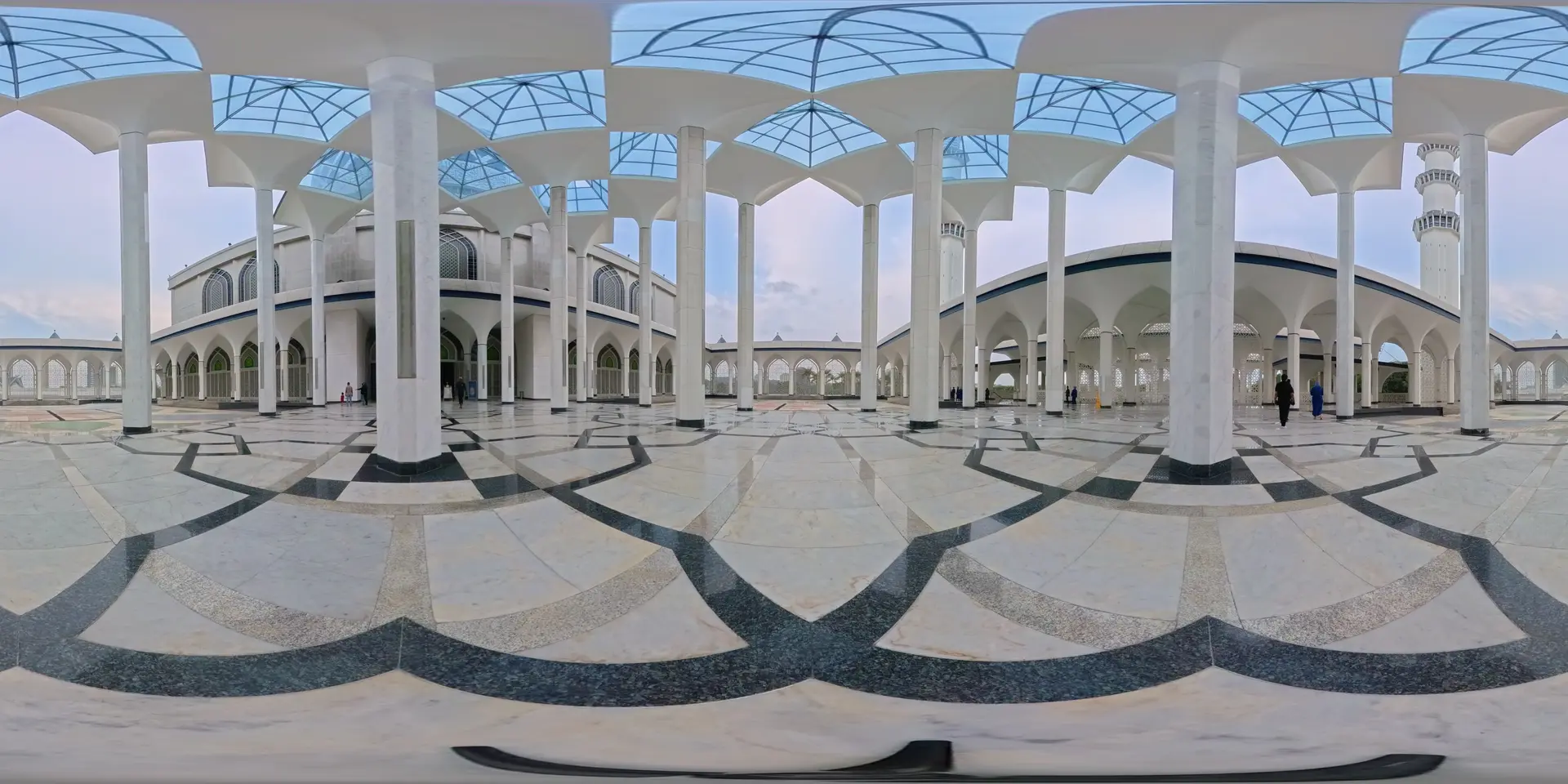 Open Courtyard & Colonnade