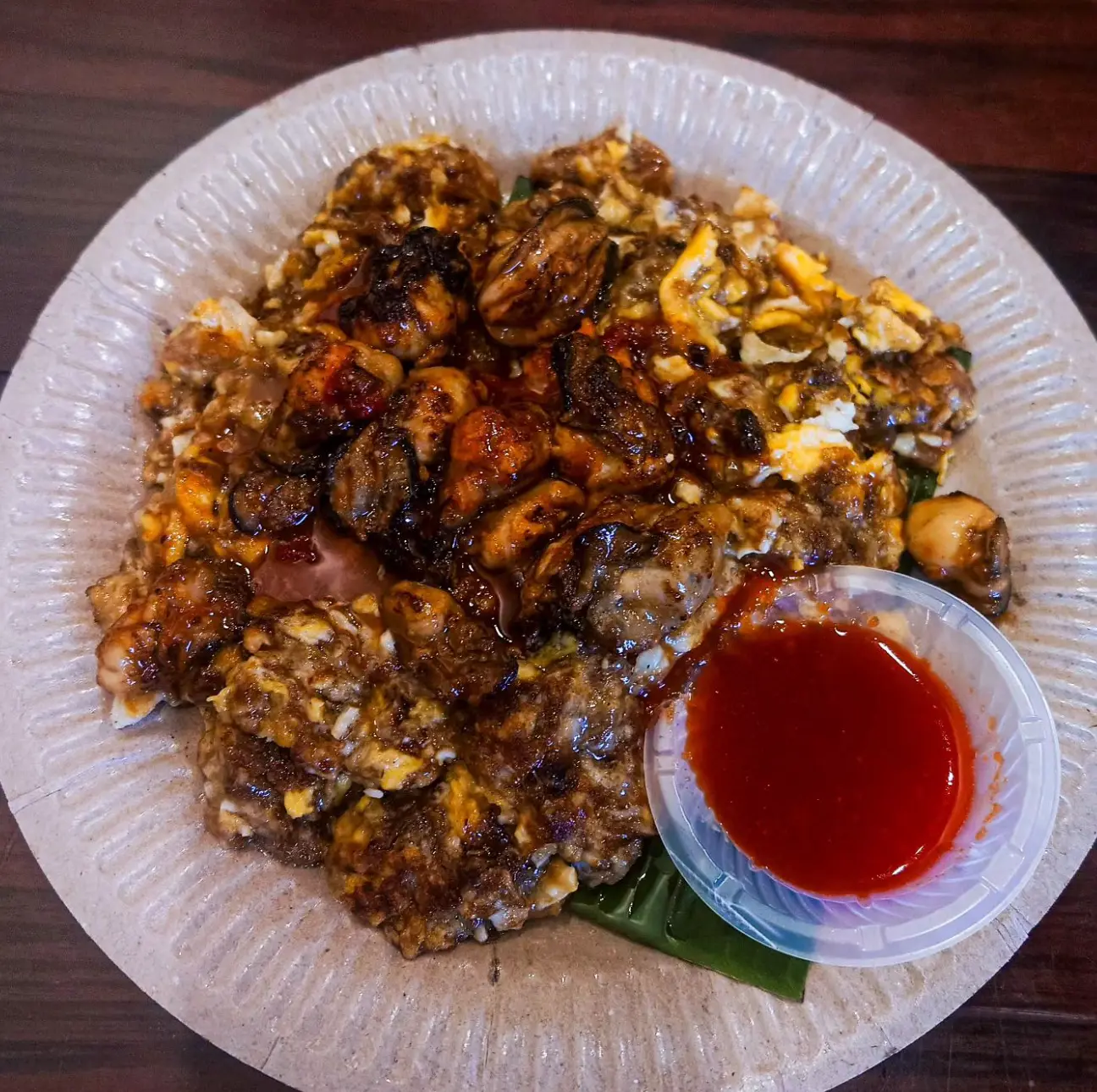 Amy Oyster Omelette - Local Food in George Town