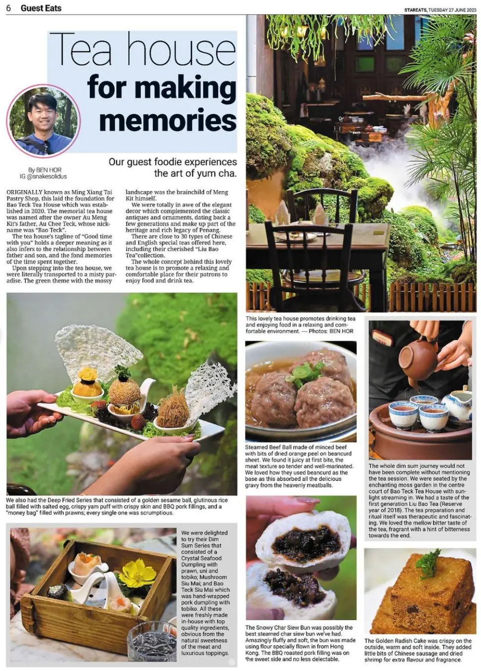 Bao Teck Tea House - Local Food in George Town