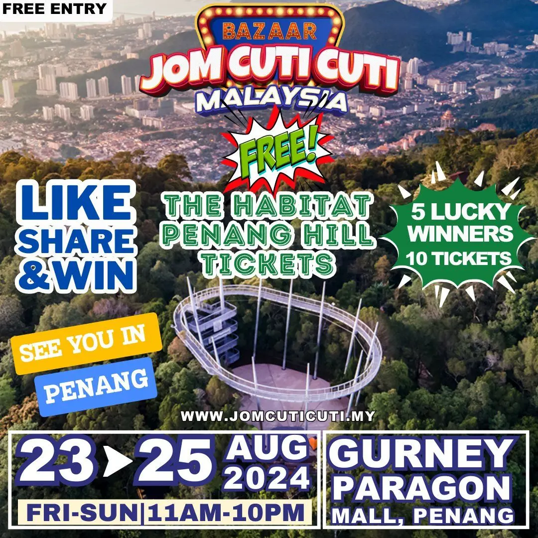  Bazaar Jom Cuti - Cuti Malaysia on 23 - 25 August 2024 at Gurney Paragon Mall - Concert & Event in George Town