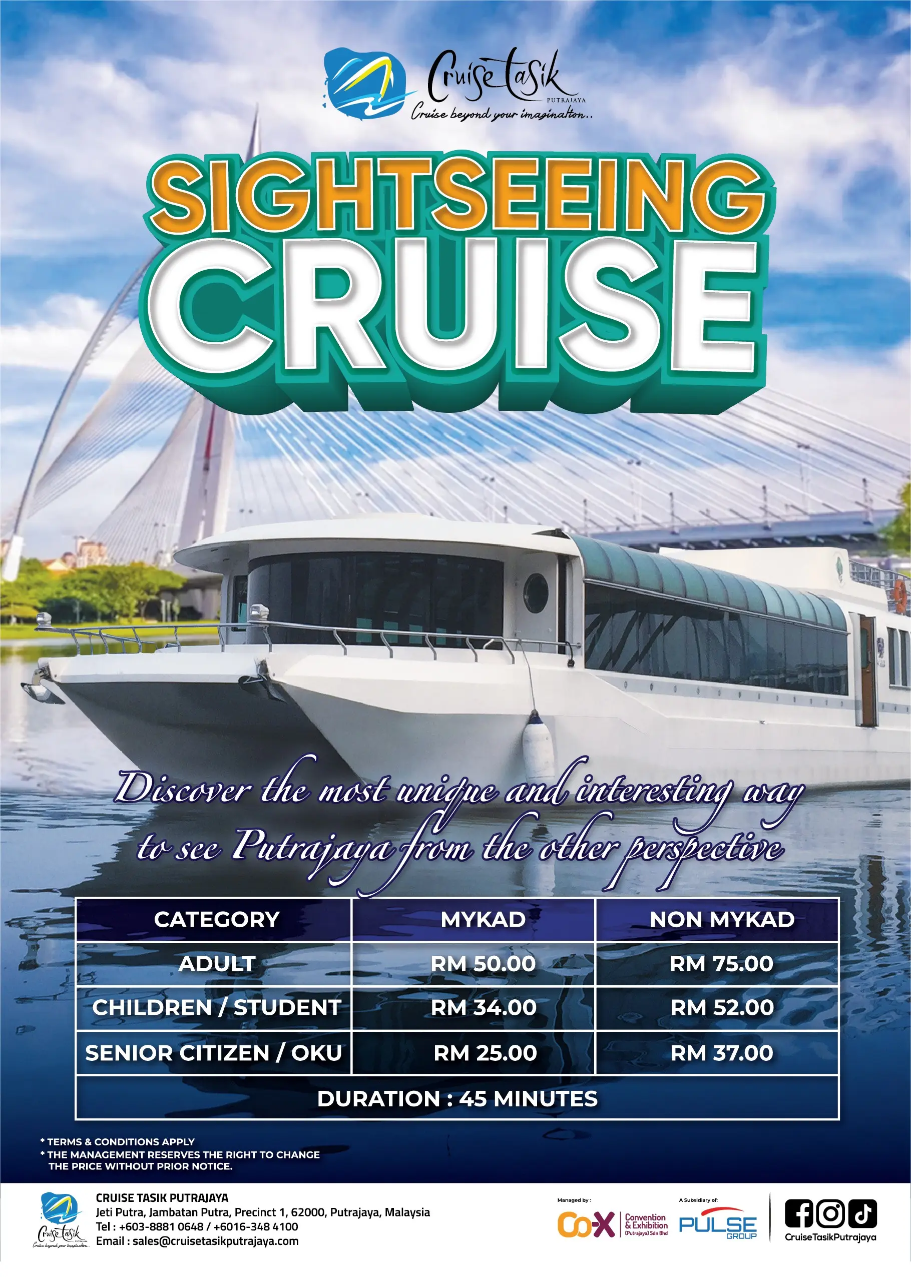 Cruise Tasik Putrajaya - Boat Tour & Water Sport in Putrajaya