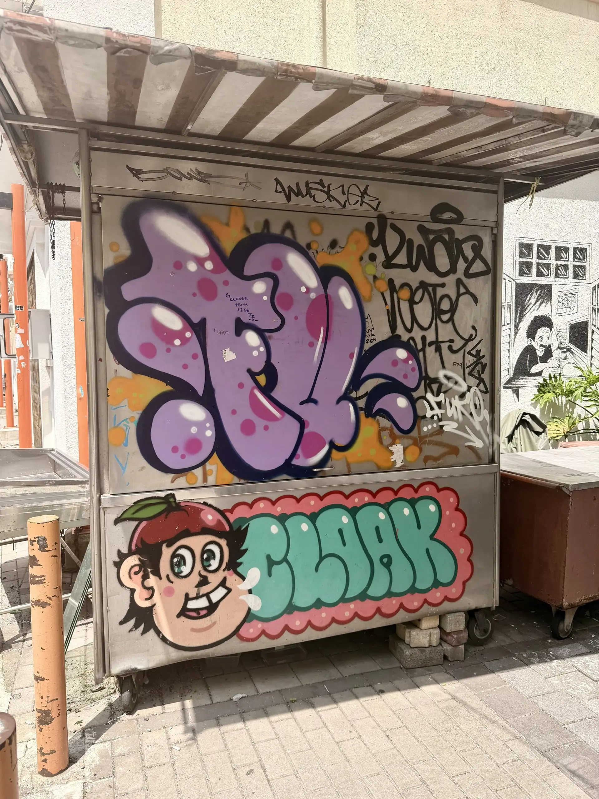 Street Art in Central Market Back Alley