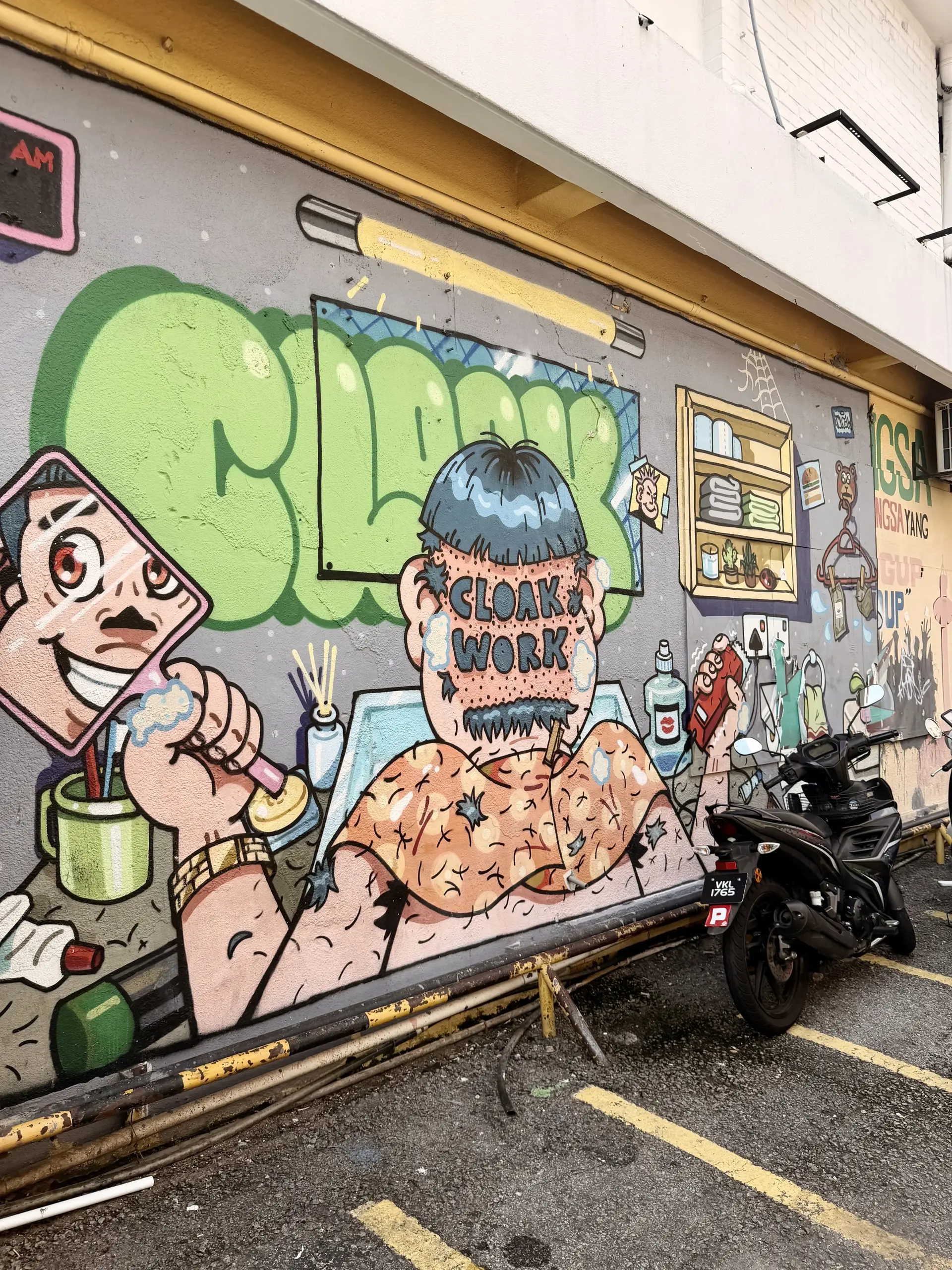 Street Arts at Jalan Telawi - Street Art in Kuala Lumpur