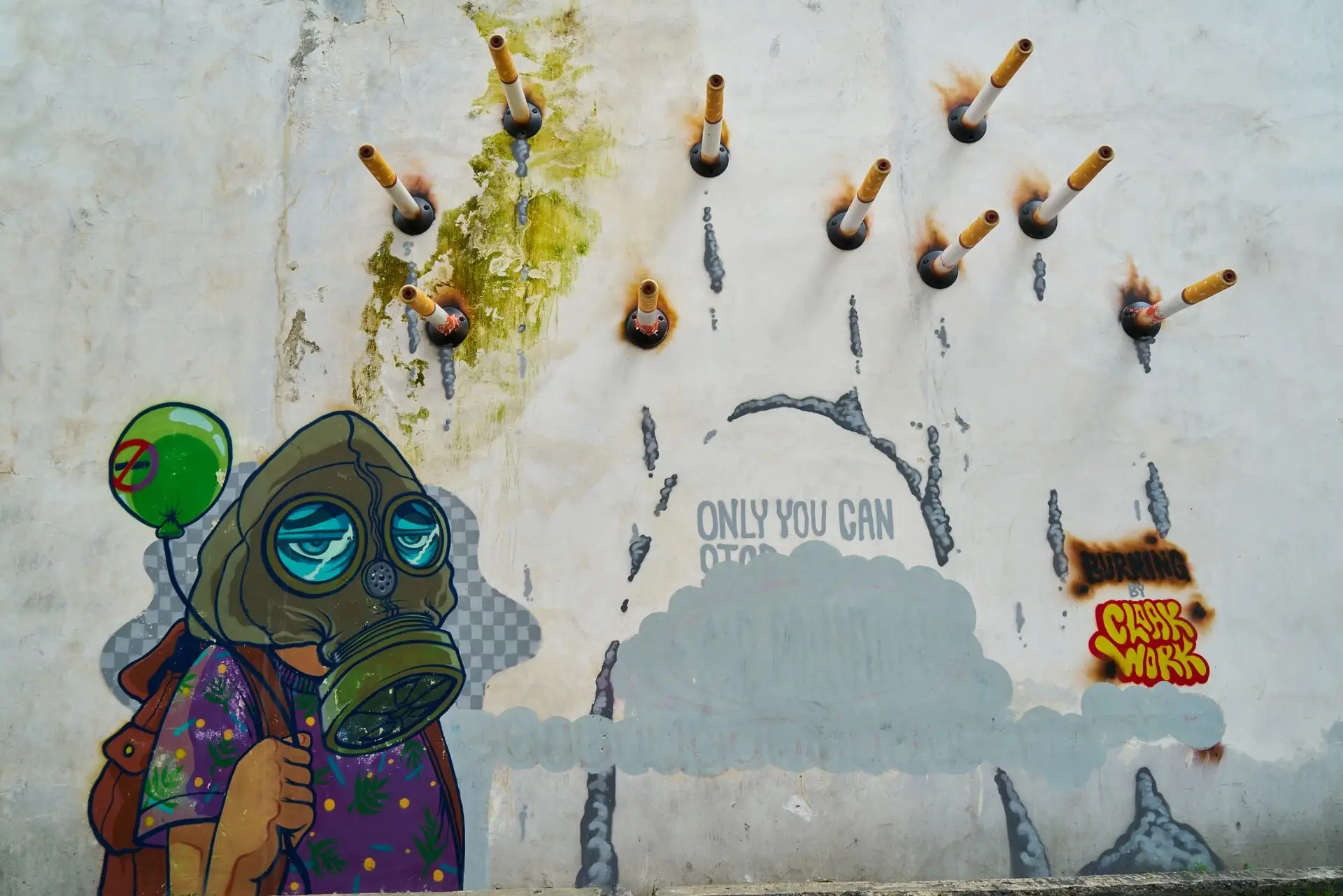 Only You Can Stop Air Pollution Street Art
