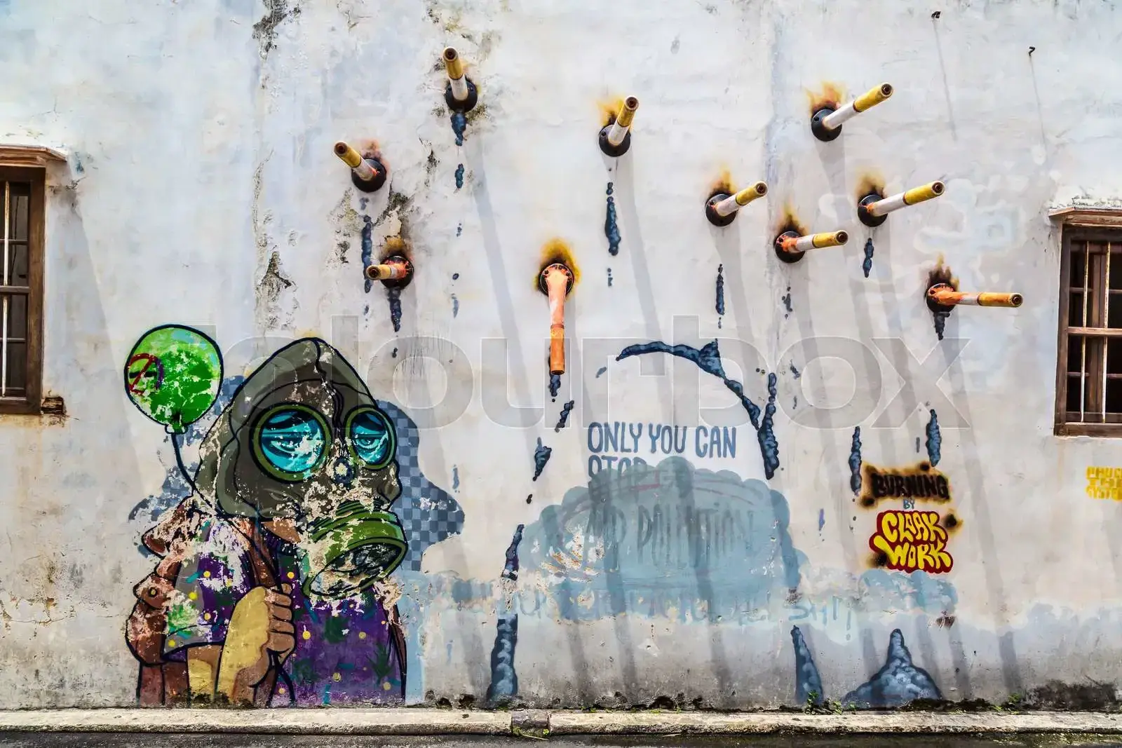 Only You Can Stop Air Pollution Street Art - Street Art in George Town