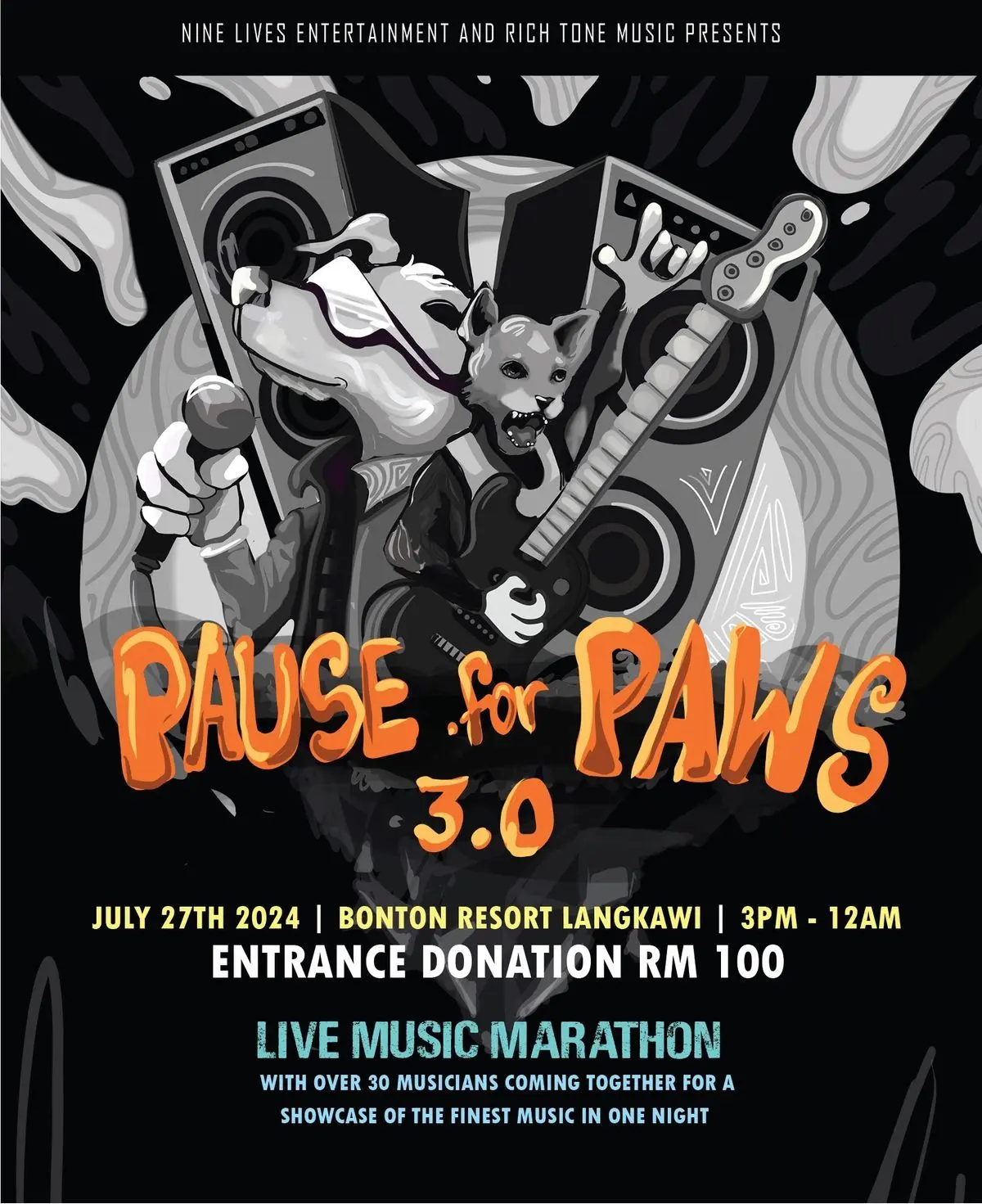 PAUSE FOR PAWS 3.0 (CONCERT MARATHON in LANGKAWI) - Concert & Event in Pantai Cenang