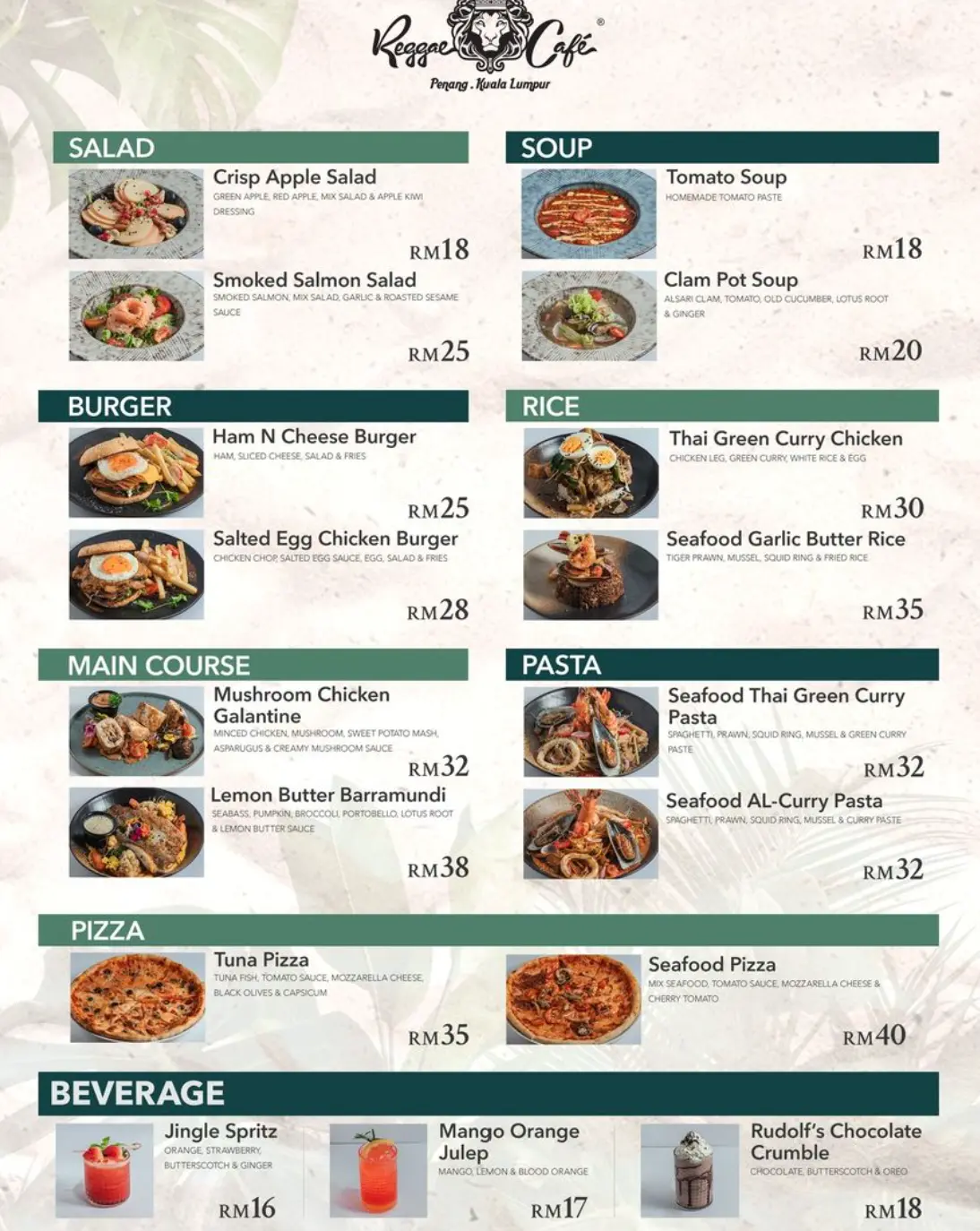 Reggae Cafe Penang - Cafe in George Town
