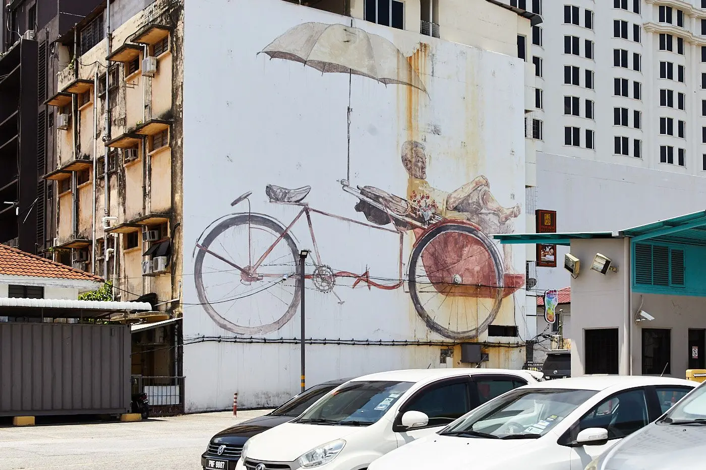 Trishaw Man Street Art - Street Art in George Town